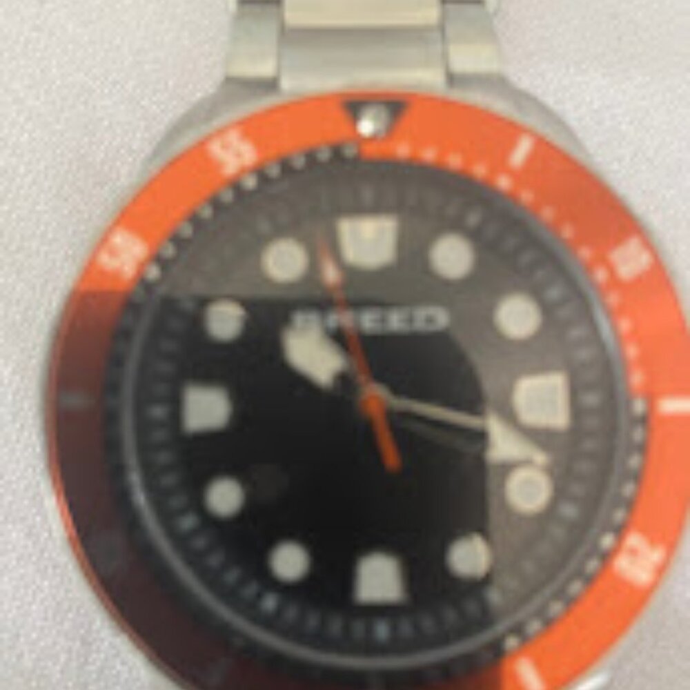 Breed men's watch, orange / black